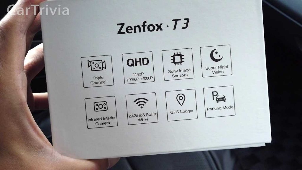 3カメラドライブレコーダー Zenfox T3